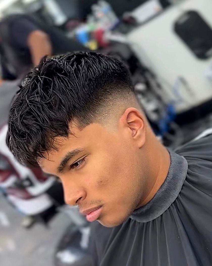 Client's fresh taper at Tato's Barbershop